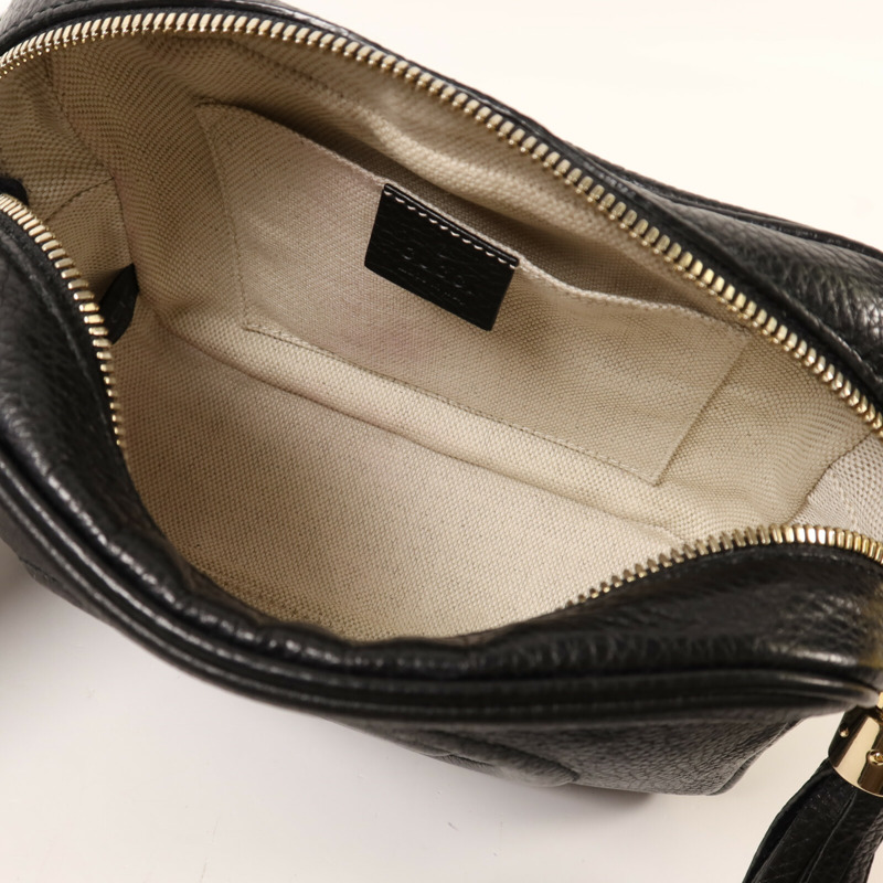 GUCCI 牛皮皮革Soho Disco金扣肩背袋-4