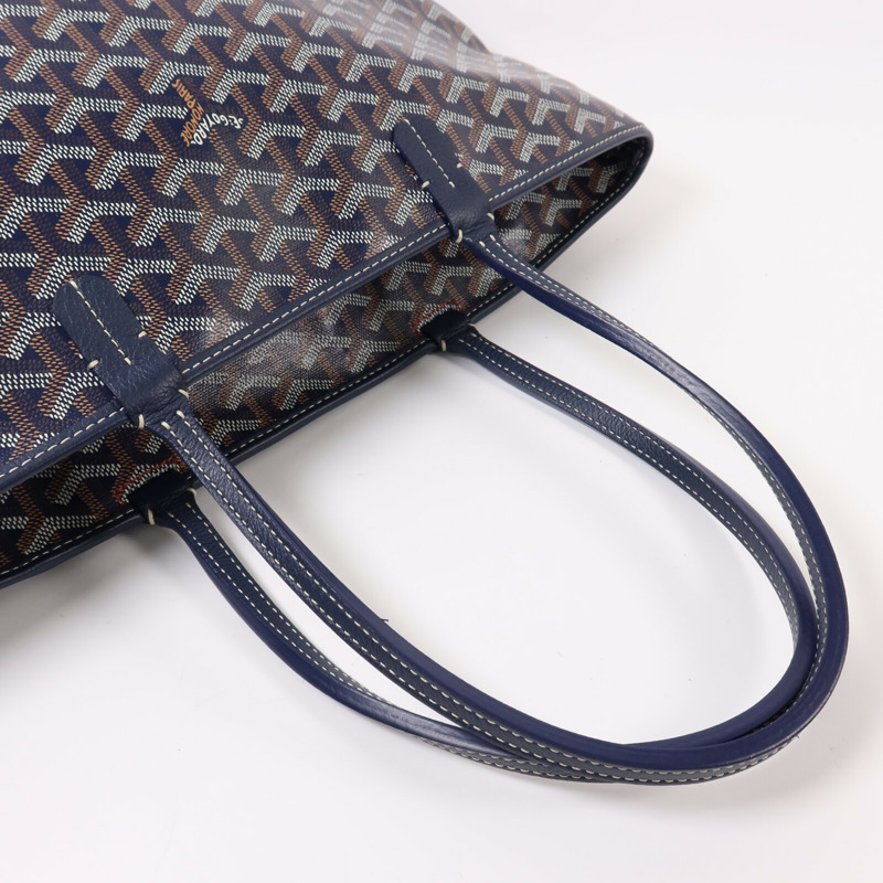 GOYARD 塗層帆布Artois PM銀扣手挽袋-7