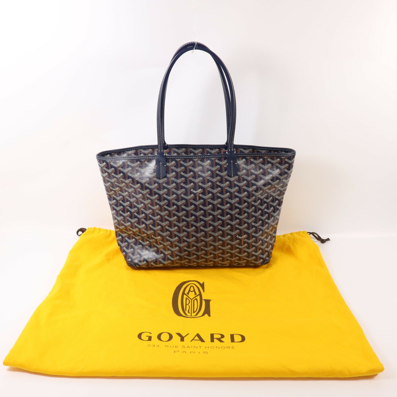 GOYARD 塗層帆布Artois PM銀扣手挽袋-8
