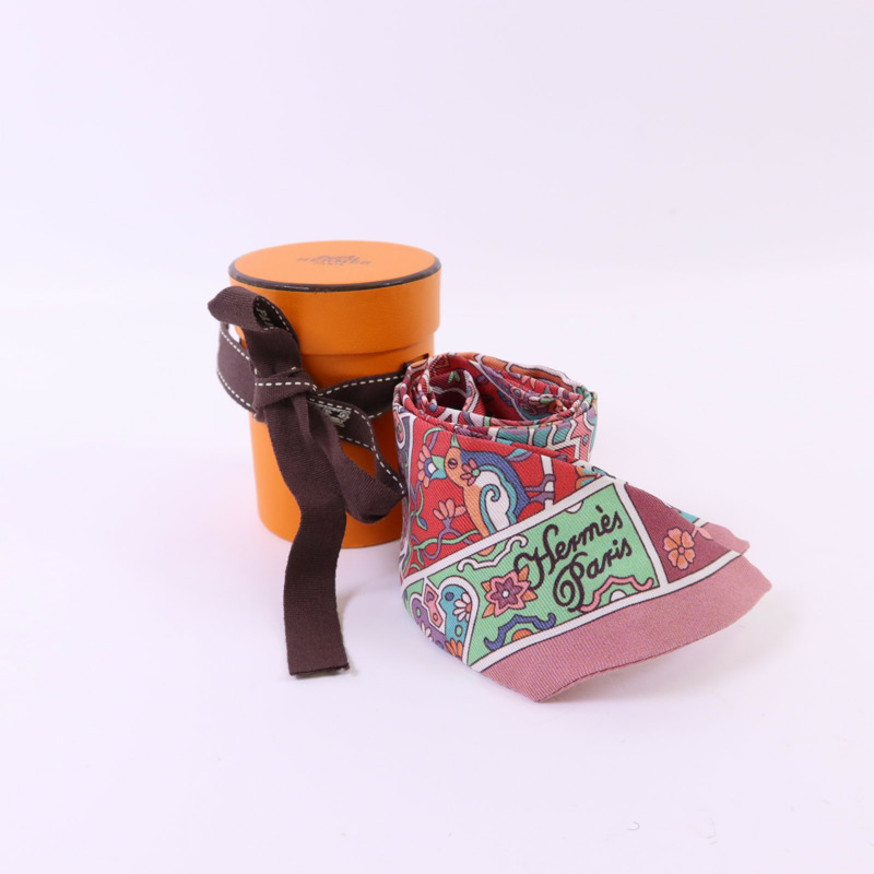 HERMES 絲質Twilly絲巾-7