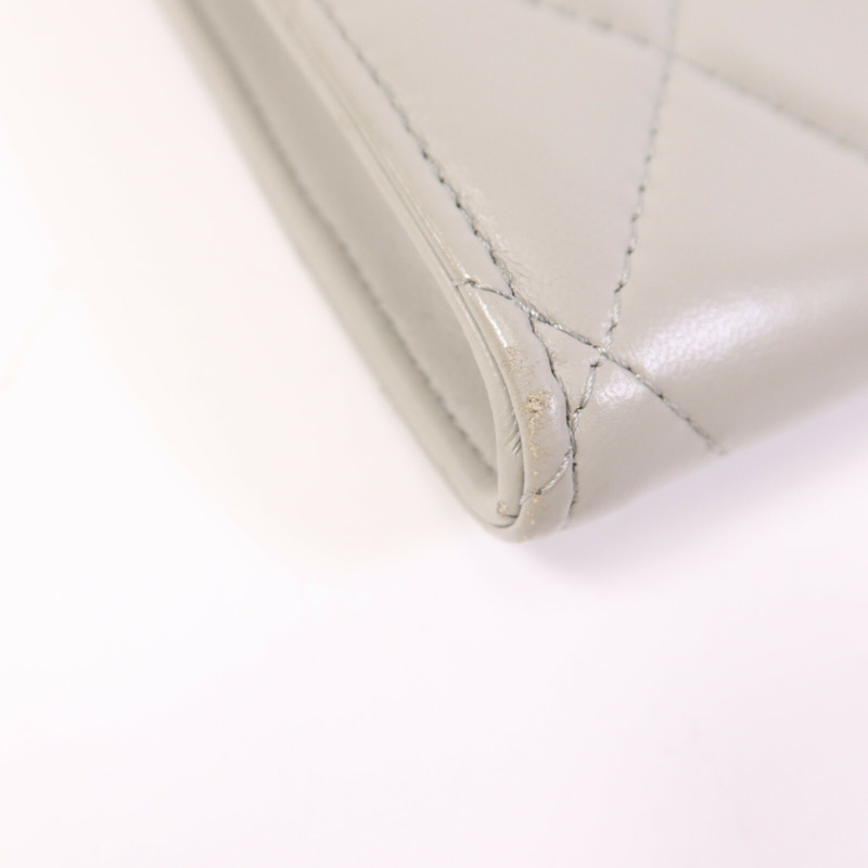 CHANEL 羊皮皮革Chain Shoulder Bag金扣鏈帶肩背袋-11