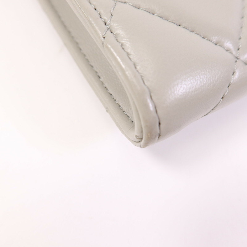 CHANEL 羊皮皮革Chain Shoulder Bag金扣鏈帶肩背袋-13