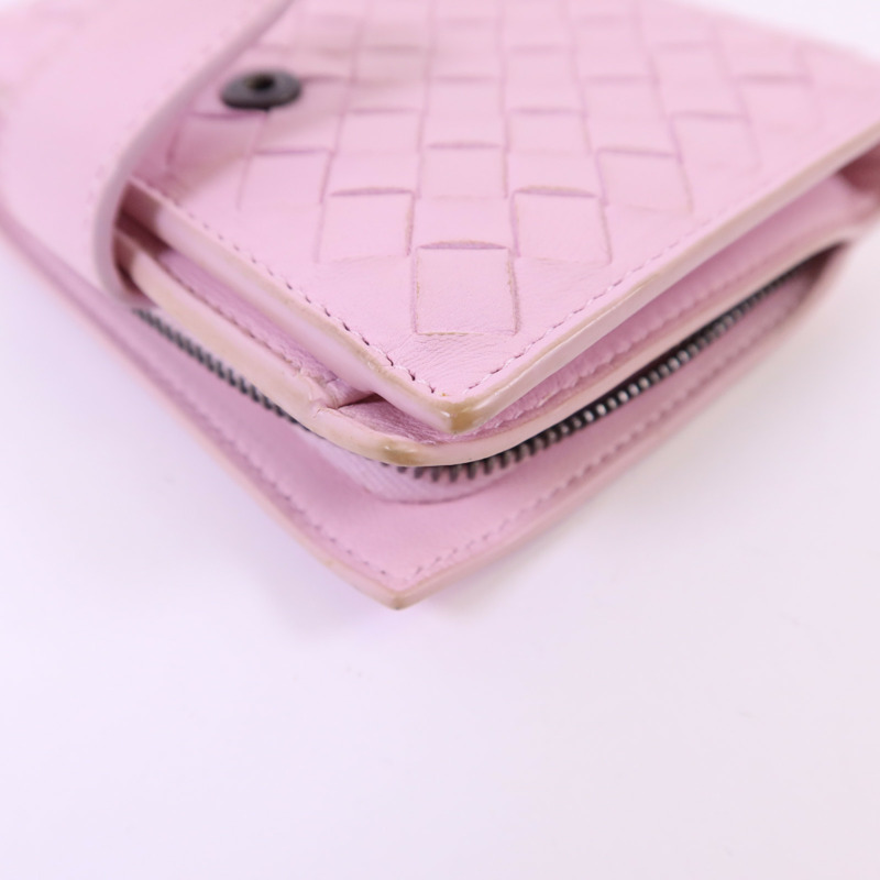 BOTTEGA VENETA 羊皮皮革Bifold Wallet錢包-12