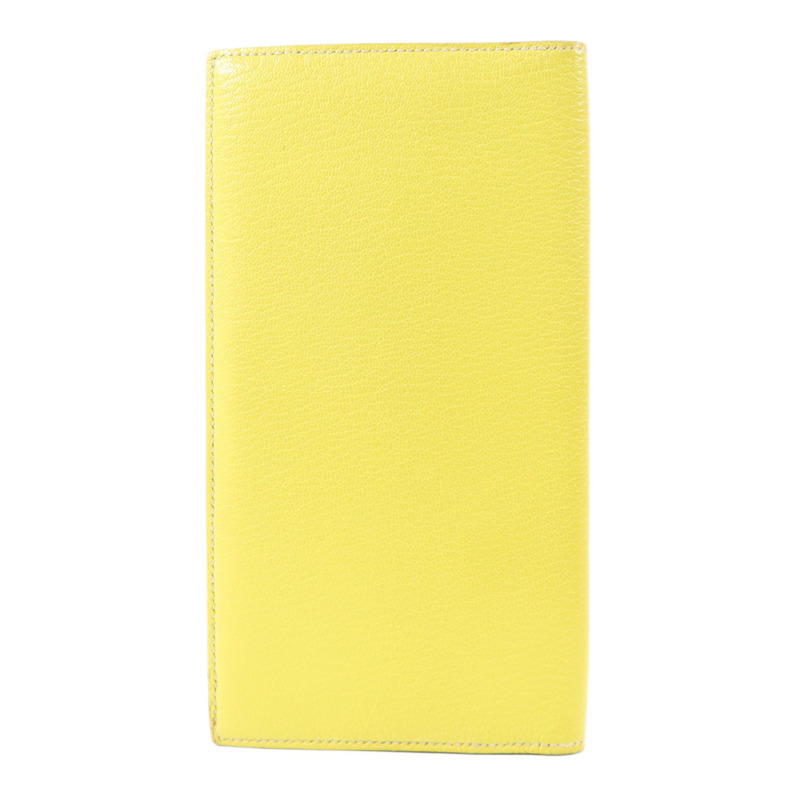 HERMES Swift皮革Evelyne Long Wallet長錢包Lime-1