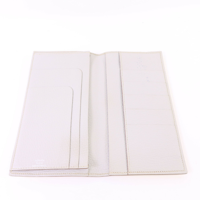 HERMES Swift皮革Evelyne Long Wallet長錢包Lime-4