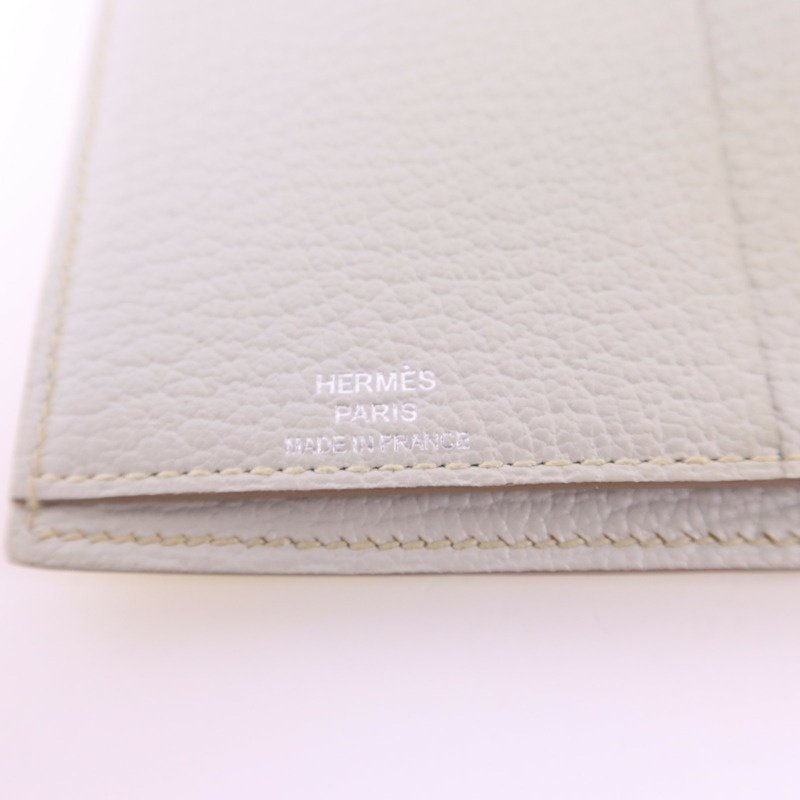 HERMES Swift皮革Evelyne Long Wallet長錢包Lime-5