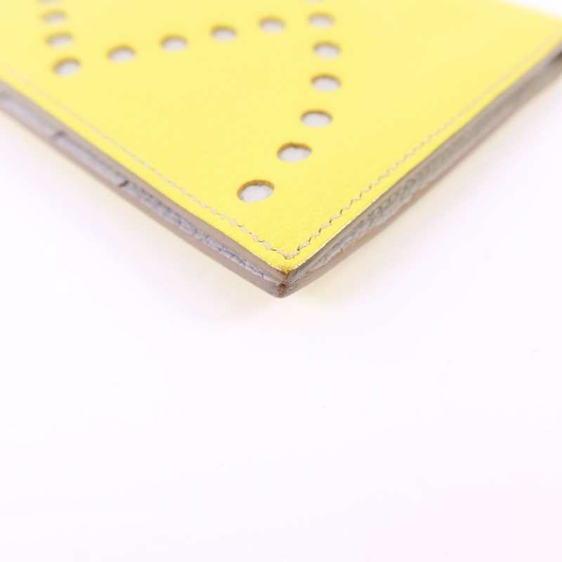 HERMES Swift皮革Evelyne Long Wallet長錢包Lime-8