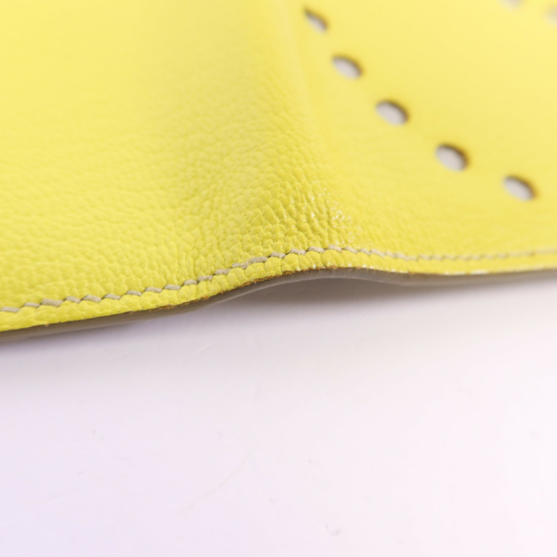 HERMES Swift皮革Evelyne Long Wallet長錢包Lime-11