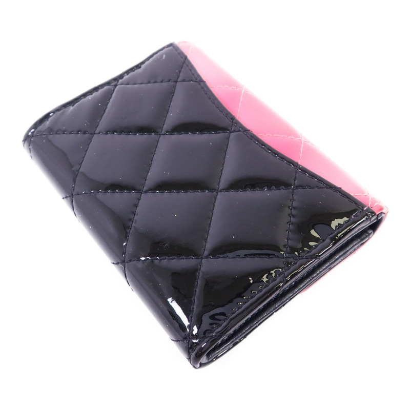 CHANEL 漆皮皮革Card Case銀扣卡片套-3