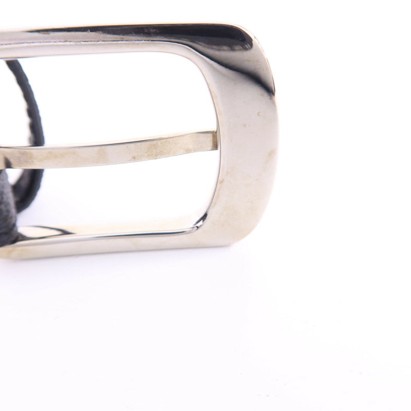 LOUIS VUITTON Damier Graphite Belt銀扣皮帶-11