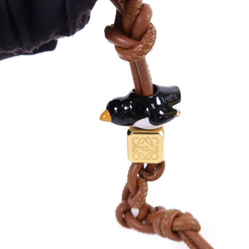 LOEWE 牛皮皮革/金屬/玻璃Charm掛飾-3