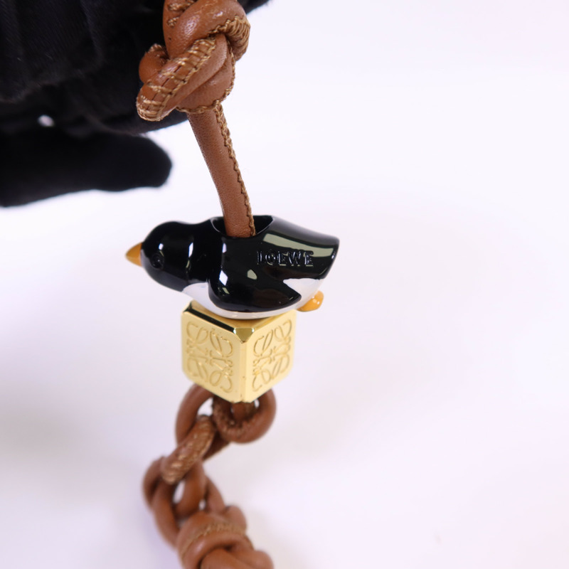 LOEWE 牛皮皮革/金屬/玻璃Charm掛飾-4