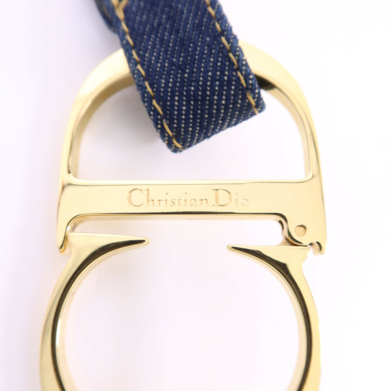 Dior 牛仔布/金屬Belt皮帶-7