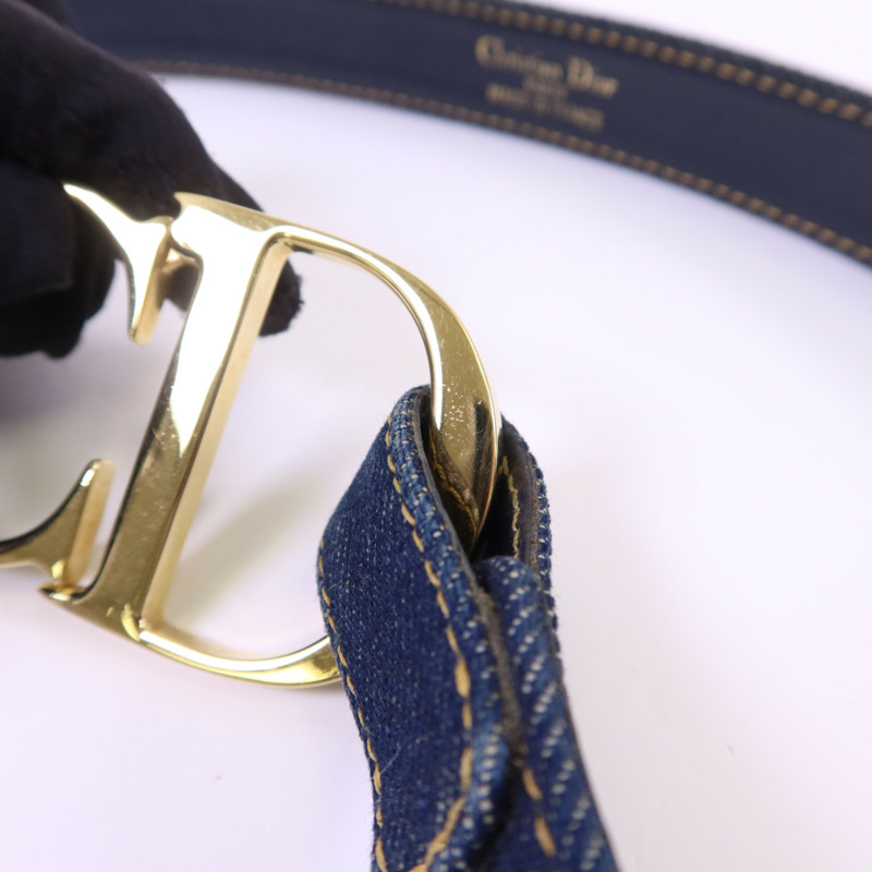 Dior 牛仔布/金屬Belt皮帶-11