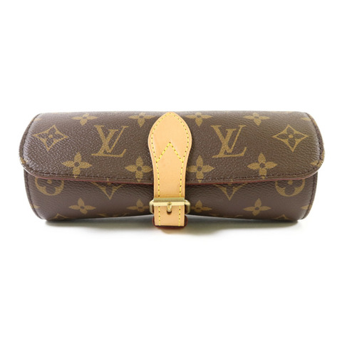 LOUIS VUITTON Monogram Watch Case金扣手錶盒