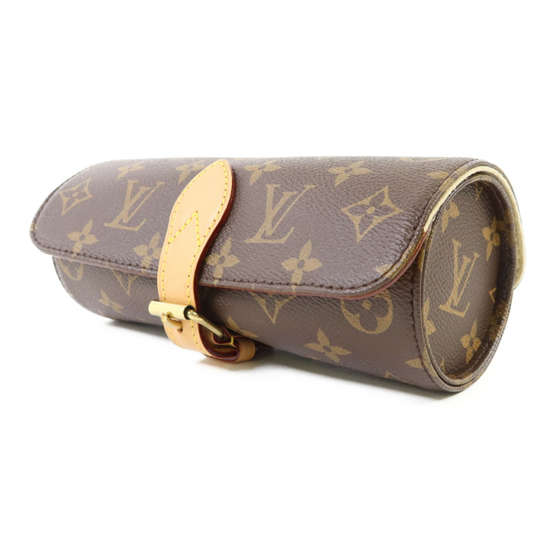 LOUIS VUITTON Monogram Watch Case金扣手錶盒-1
