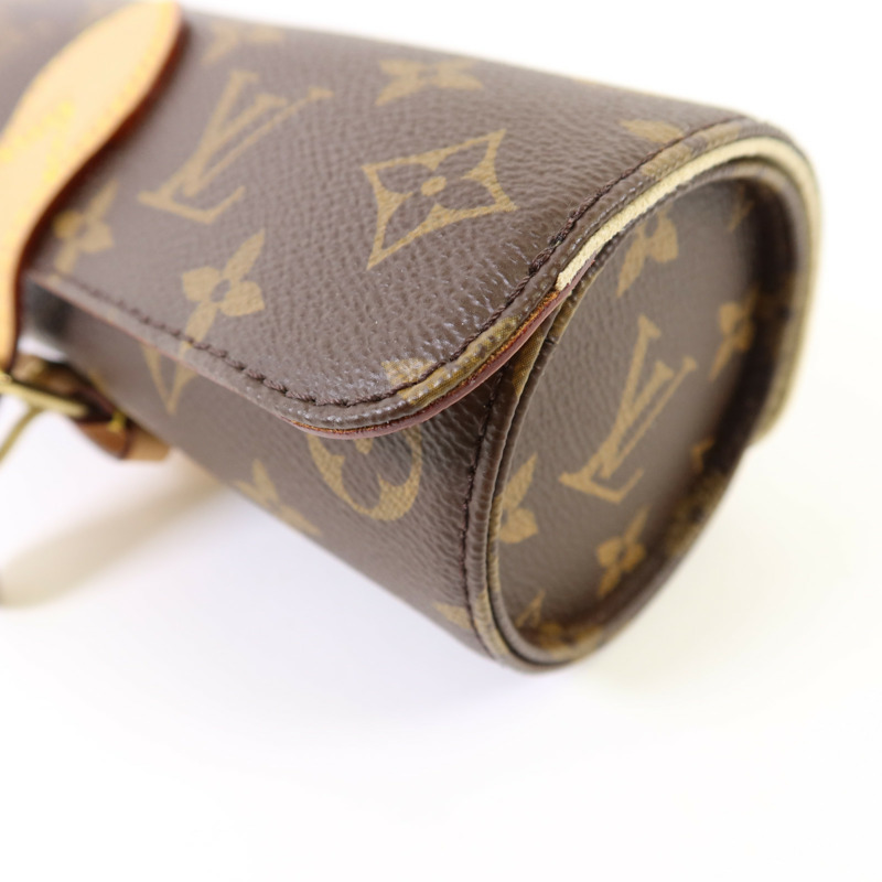 LOUIS VUITTON Monogram Watch Case金扣手錶盒-10