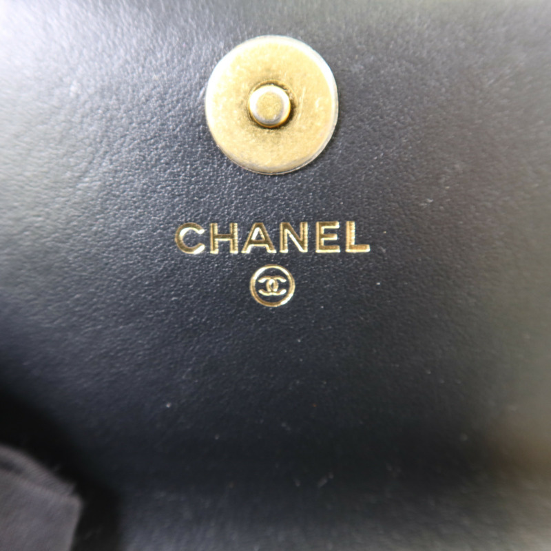 CHANEL 牛皮皮革Boy Belt Bag金扣鏈帶腰包-6