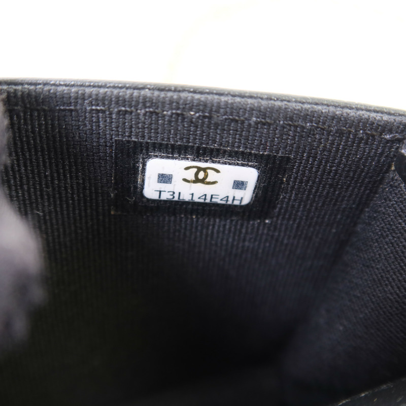 CHANEL 牛皮皮革Boy Belt Bag金扣鏈帶腰包-8