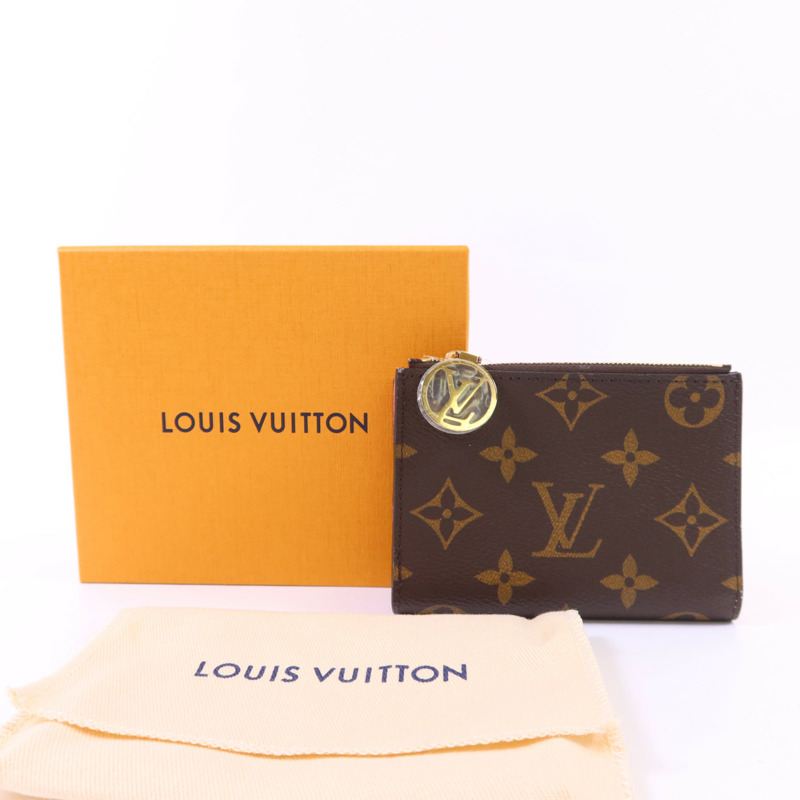 LOUIS VUITTON Monogram Lisa Wallet金扣錢包-17