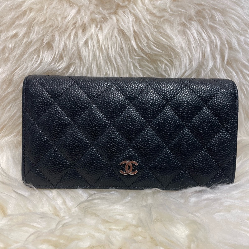 Chanel 黑色長夾包-0