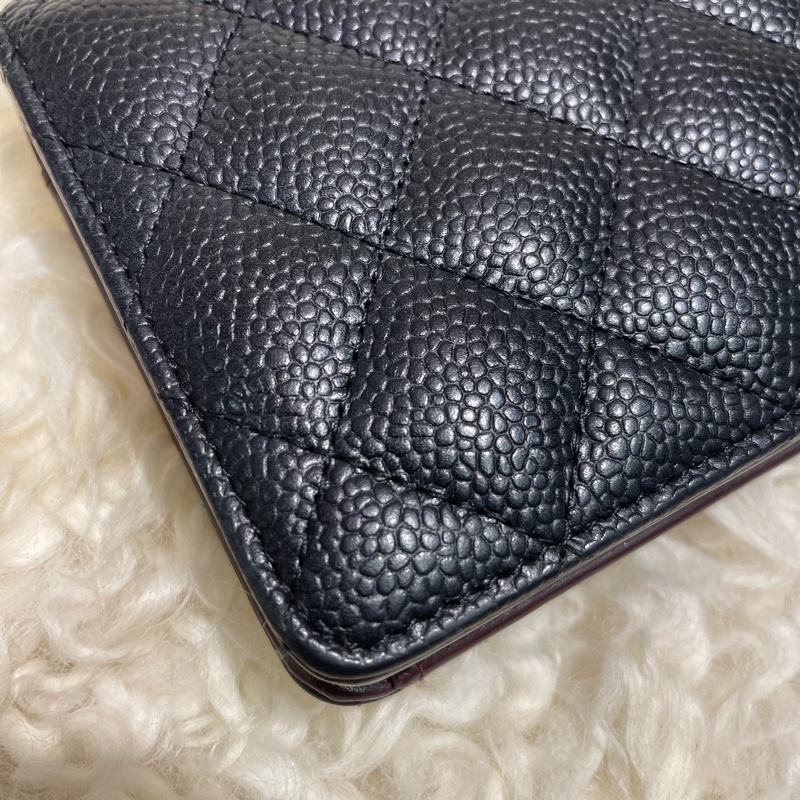 Chanel 黑色長夾包-2