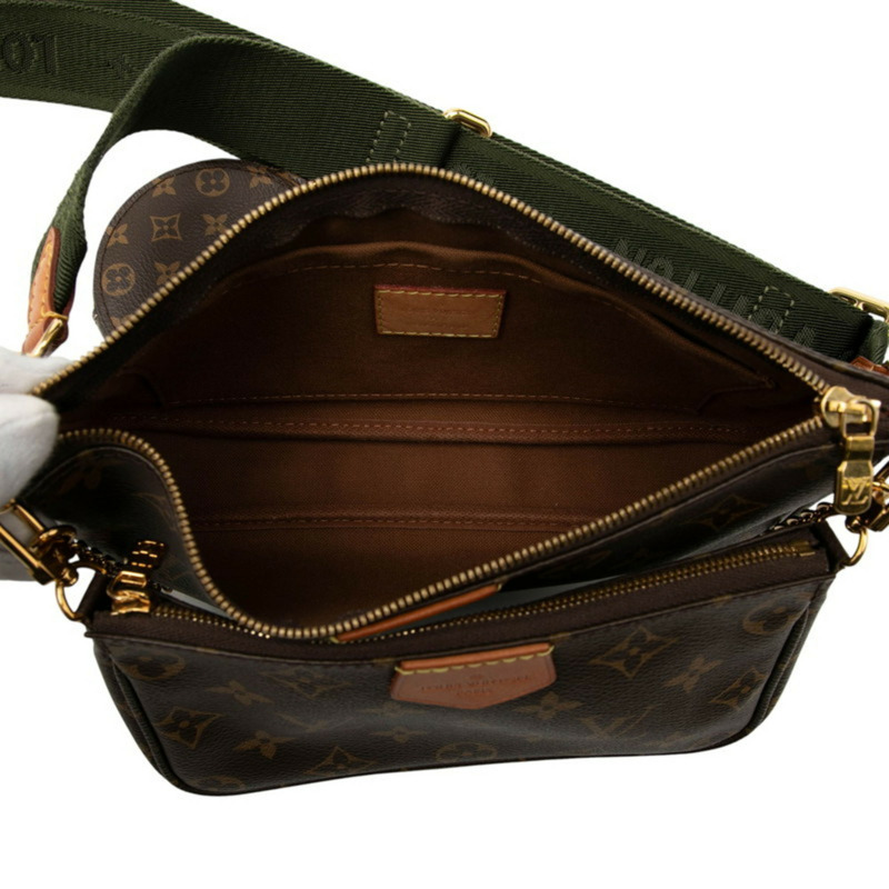 路易威登 Monogram Multi Pochette Accessoires 手提包/單肩包 2WAY M44813 棕色皮革 女士 LOUIS VUITTON-3