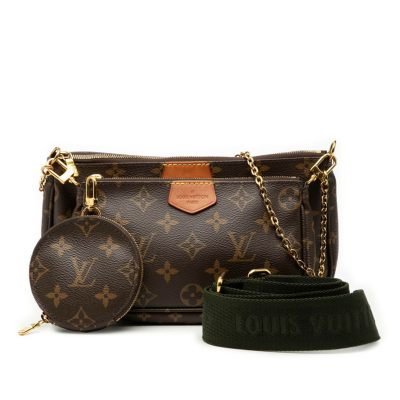 路易威登 Monogram Multi Pochette Accessoires 手提包/單肩包 2WAY M44813 棕色皮革 女士 LOUIS VUITTON-5