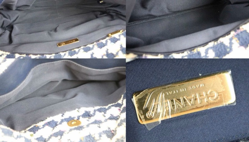 「JL精品代購」9新 Chanel 香奈兒 19 Maxi千鳥格-10