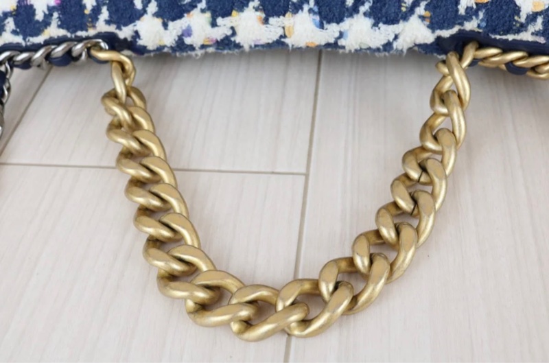 「JL精品代購」9新 Chanel 香奈兒 19 Maxi千鳥格-12