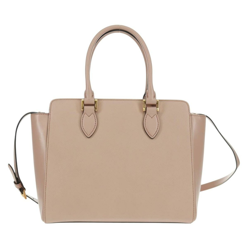 【日本直送】PRADA 手提包 Safiano 皮革 2way 粉金配色 Auth 154260SAV-1