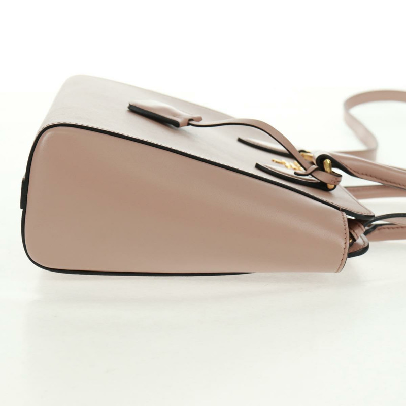 【日本直送】PRADA 手提包 Safiano 皮革 2way 粉金配色 Auth 154260SAV-3