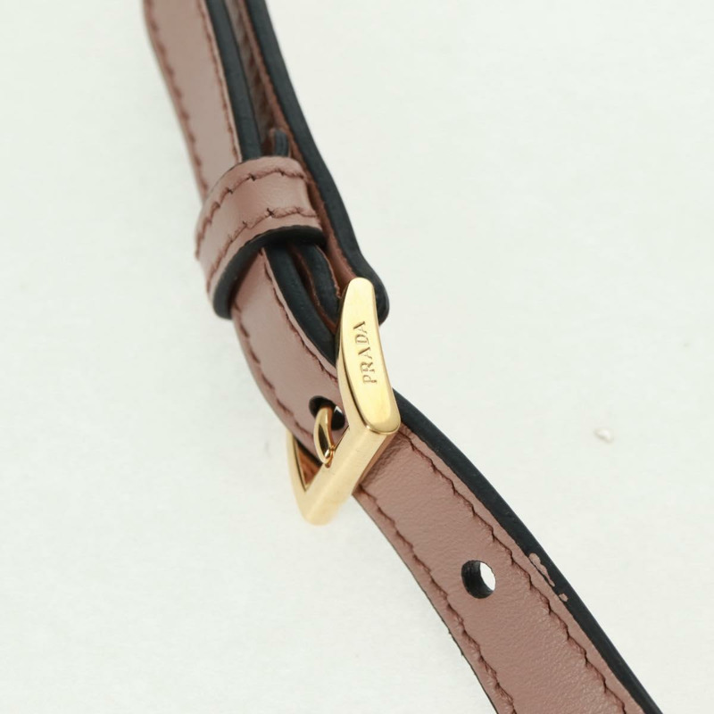 【日本直送】PRADA 手提包 Safiano 皮革 2way 粉金配色 Auth 154260SAV-7