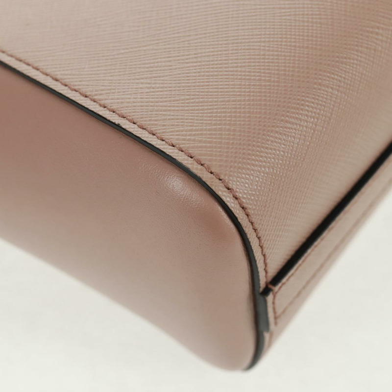 【日本直送】PRADA 手提包 Safiano 皮革 2way 粉金配色 Auth 154260SAV-16