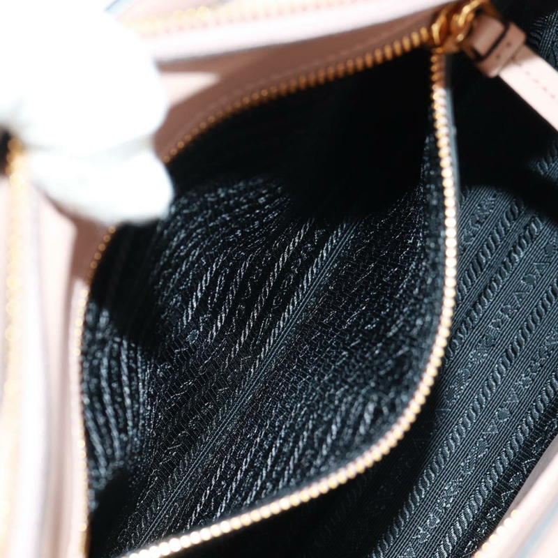 【日本直送】PRADA 手提包 Safiano 皮革 2way 粉金配色 Auth 154260SAV-27