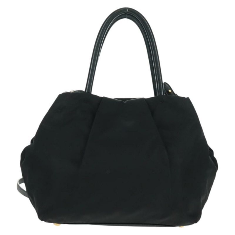 【日本直送】PRADA 尼龍皮革雙肩包 黑色 金色 正品 166142V-1