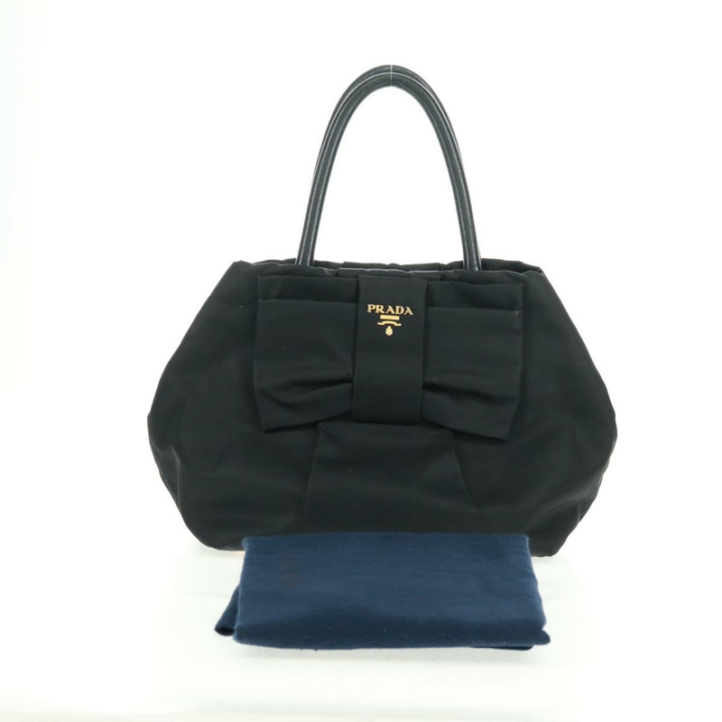 【日本直送】PRADA 尼龍皮革雙肩包 黑色 金色 正品 166142V-11