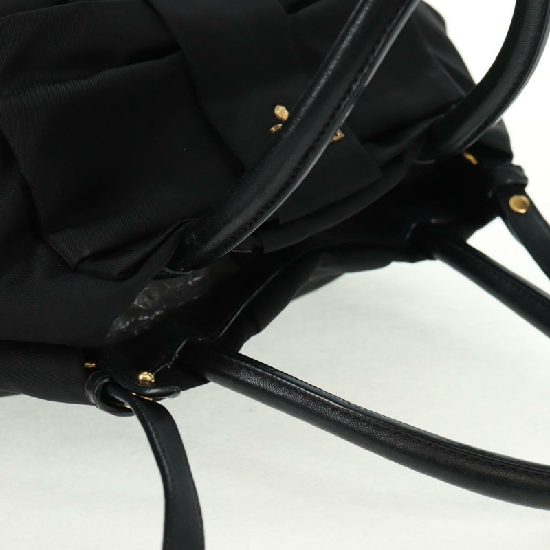 【日本直送】PRADA 尼龍皮革雙肩包 黑色 金色 正品 166142V-13