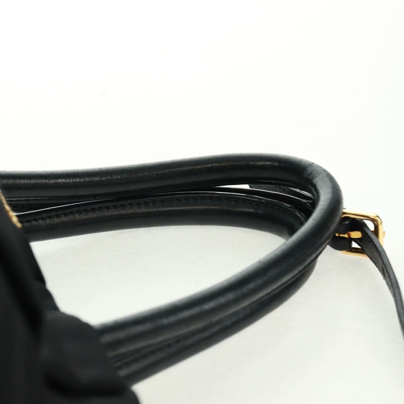 【日本直送】PRADA 尼龍皮革雙肩包 黑色 金色 正品 166142V-14