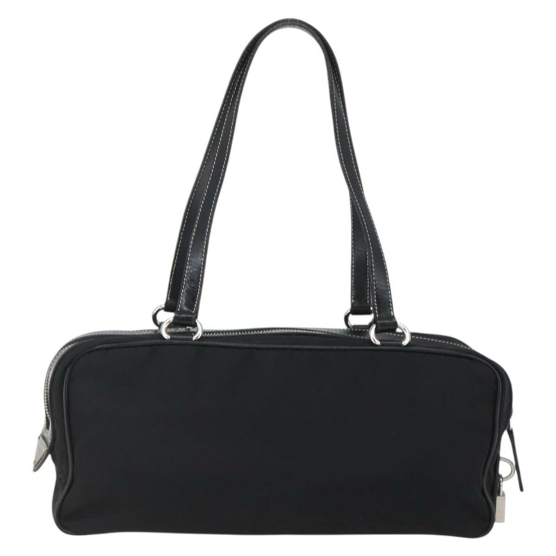 【日本直送】PRADA 尼龍手提包 黑色 銀色 正品 ep12891V-1