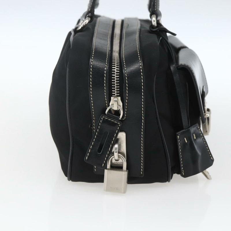 【日本直送】PRADA 尼龍手提包 黑色 銀色 正品 ep12891V-2