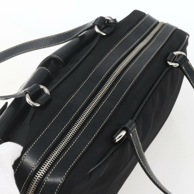 【日本直送】PRADA 尼龍手提包 黑色 銀色 正品 ep12891V-5