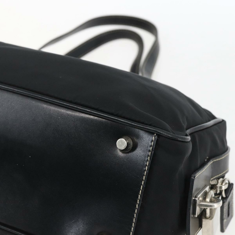 【日本直送】PRADA 尼龍手提包 黑色 銀色 正品 ep12891V-15