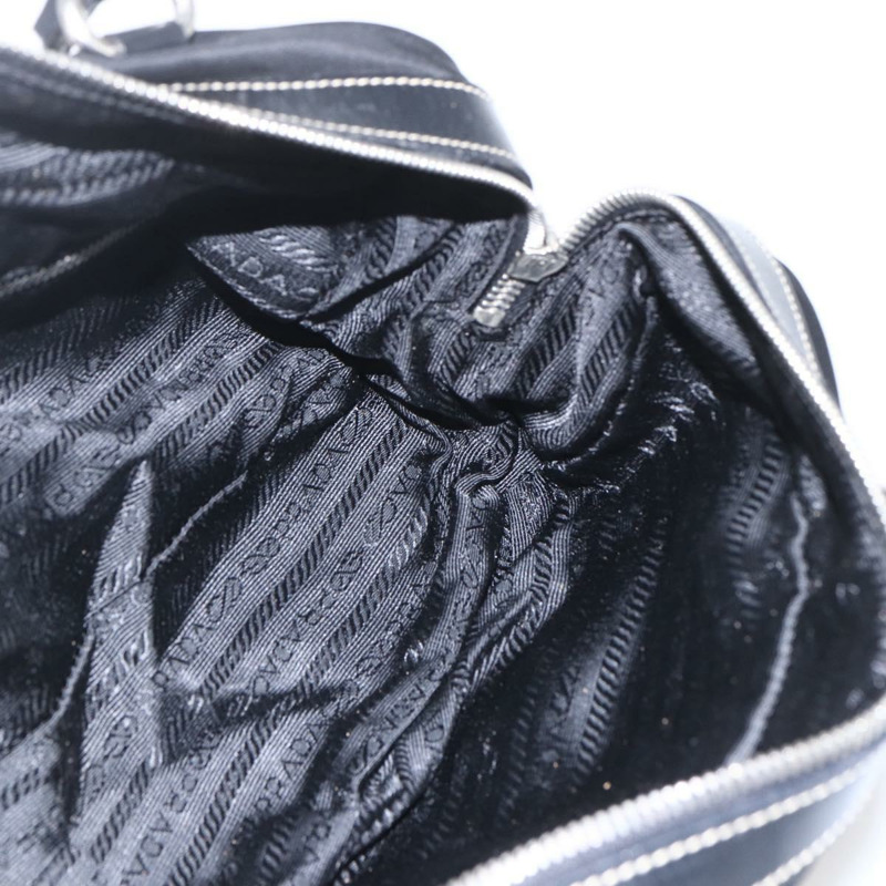 【日本直送】PRADA 尼龍手提包 黑色 銀色 正品 ep12891V-22