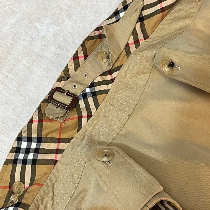 BURBERRY 英國蜜色肯辛頓風衣背心UK4-6