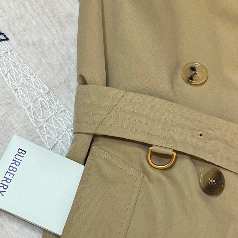 BURBERRY 英國蜜色肯辛頓風衣背心UK4-8