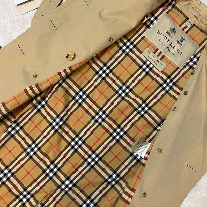 BURBERRY 英國蜜色肯辛頓風衣背心UK4-10
