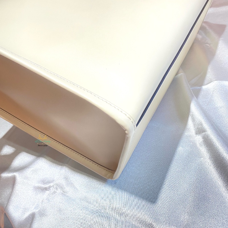 FENDI 芬迪 8BH386 米白色 Sunshine 全皮 玳瑁手把 中號 托特包 兩用包 手提包 肩背包-11