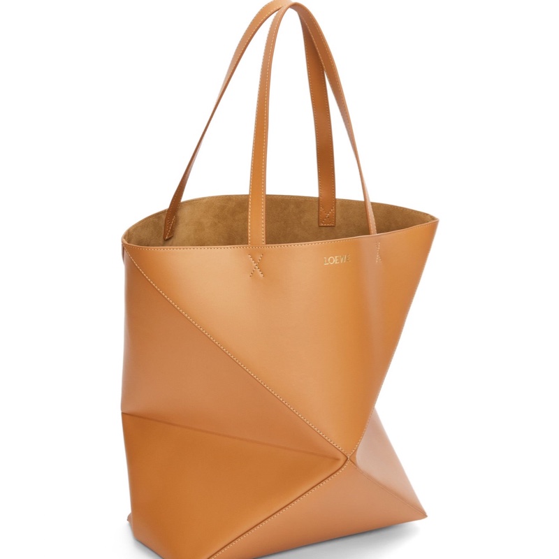Loewe 男士 Puzzle Fold Tote XL 亮面小牛皮手提包均碼碼MAX、42cm*18cm*41cm-2