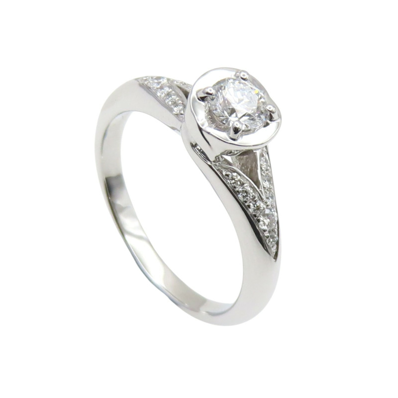 PT950鉑金 鑽石 Incontro d'Amore 戒指 61【BVLGARI 寶格麗】 AN857699-1